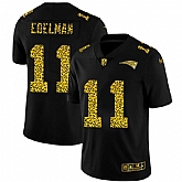 Nike Patriots 11 Julian Edelman Black Leopard Vapor Untouchable Limited Jersey Dyin,baseball caps,new era cap wholesale,wholesale hats